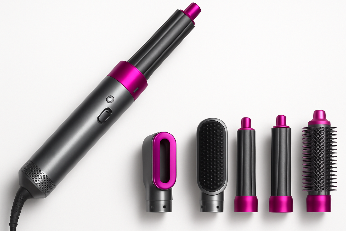 Multi-Functional 5 IN 1 Hair Styling Tool Detachable Hot Air Brush Hair Dryer with Comb